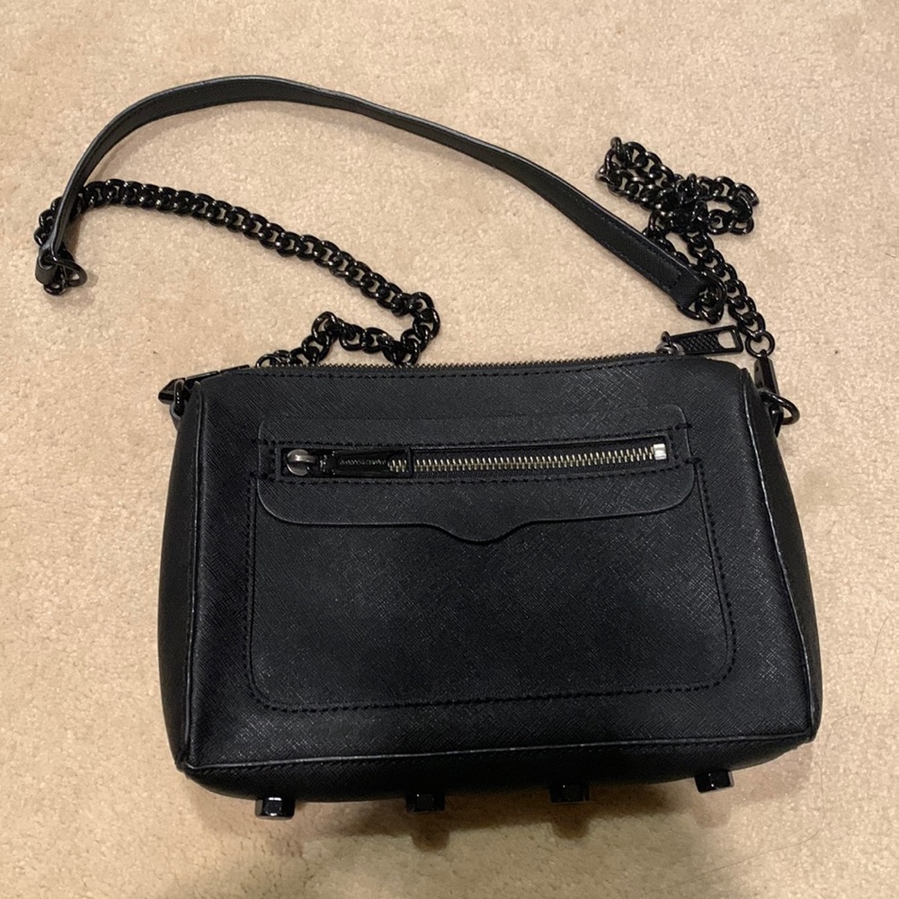 Rebecca Minkoff crossbody bag avery in black with blsck hardware